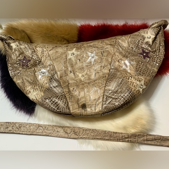 💎VIVA OF CALIFORNIA USA💎Snakeskin hobo,Large and beautiful bag.💎#VIVA - Picture 7 of 17